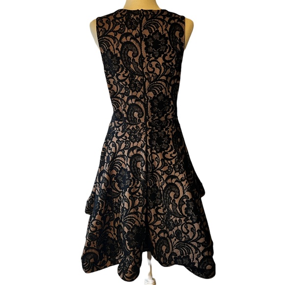 Symphony Plus Bridal/ Special Occasion Dress- Black Lace Trim, Flared Skirt- 1X - Picture 2 of 11